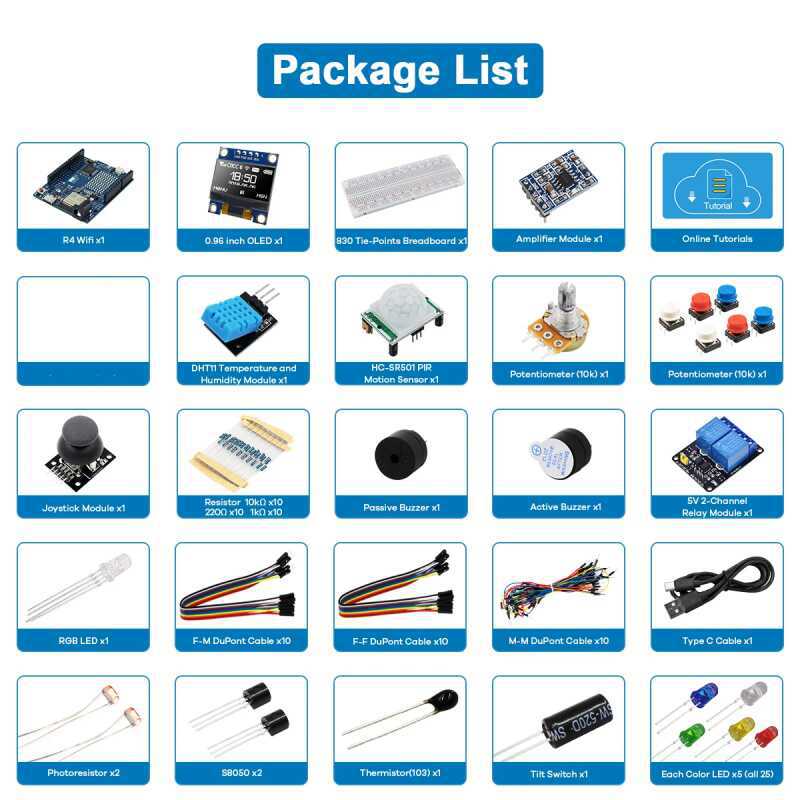 UNO R4 WiFi Compatible Develop - Diy Electronics Project Kit ulasan dan harga