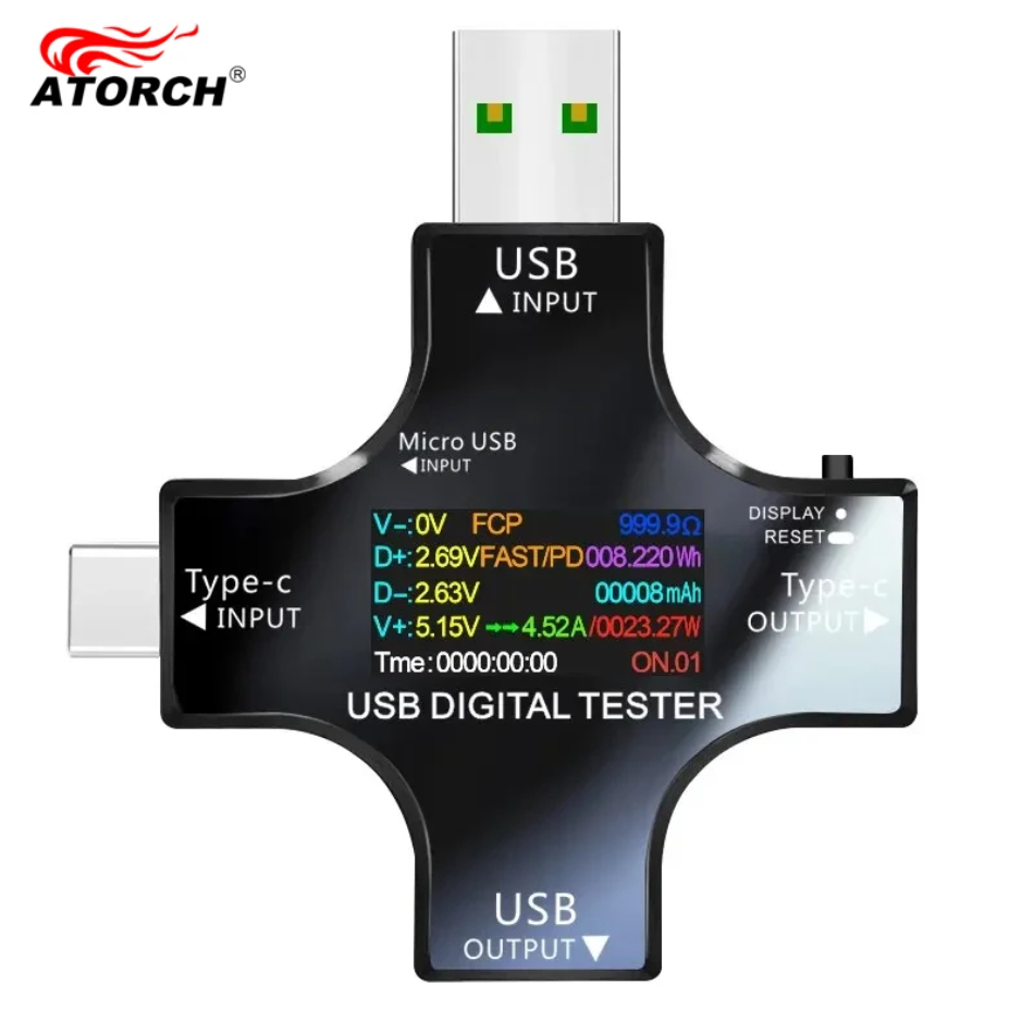 USB Tester DC Type-C PD Digita - Logic Analyzer Usb ulasan dan harga