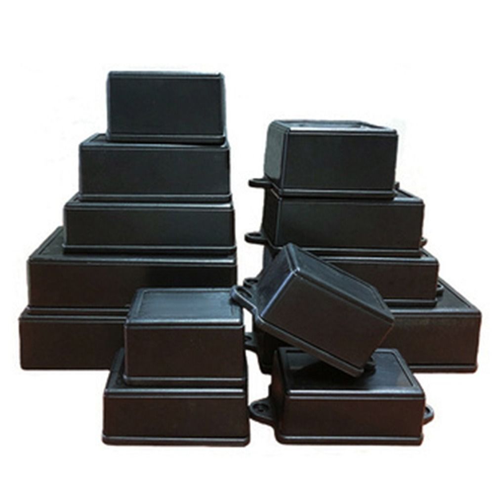Black DIY ABS Plastic Electron - Diy Electronics Box ulasan dan harga