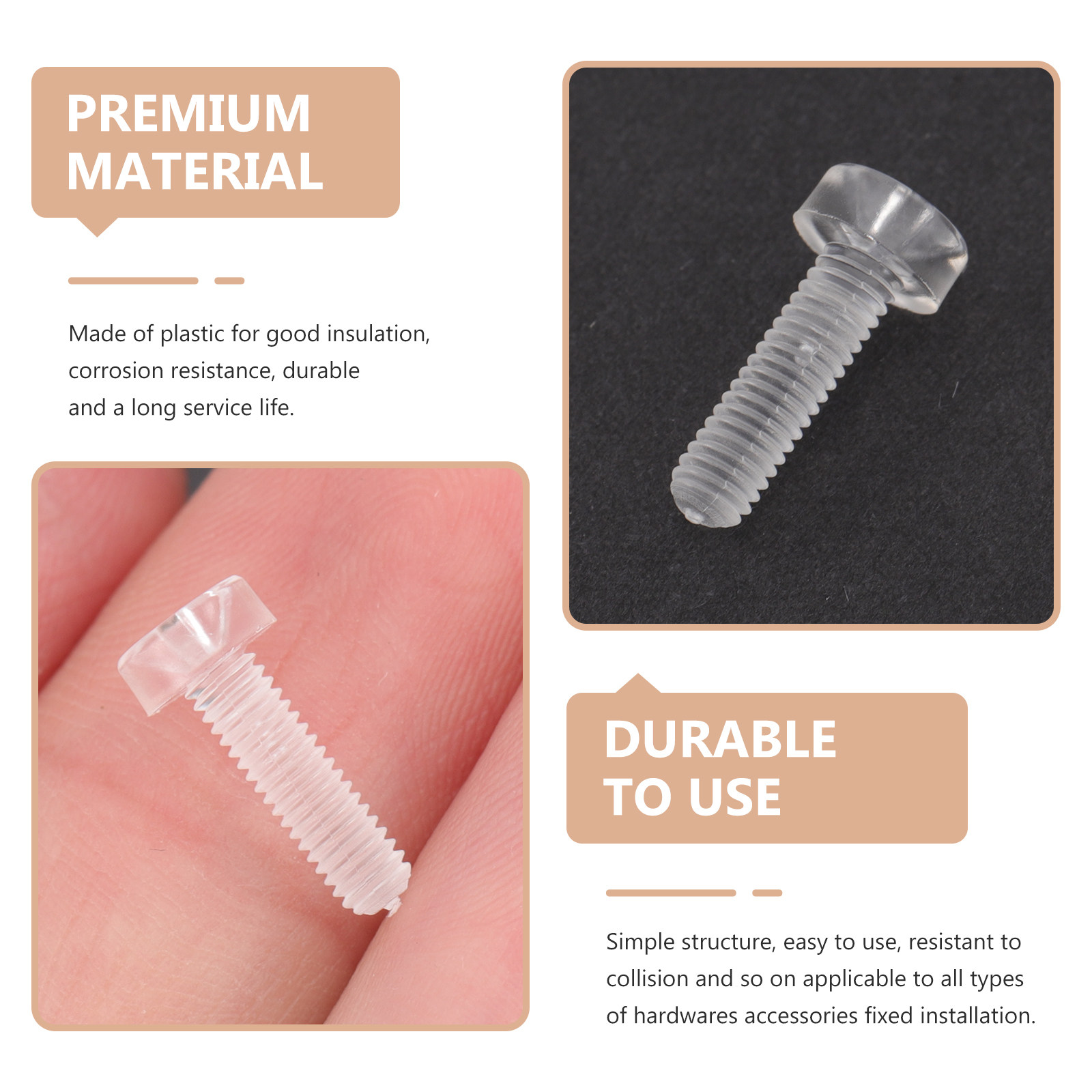 50Pcs Plastic Screws Round Hea - Diy Electronics Cabinet ulasan dan harga